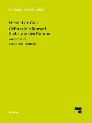 cover image of Cribratio Alkorani. Sichtung des Korans. Zweites Buch